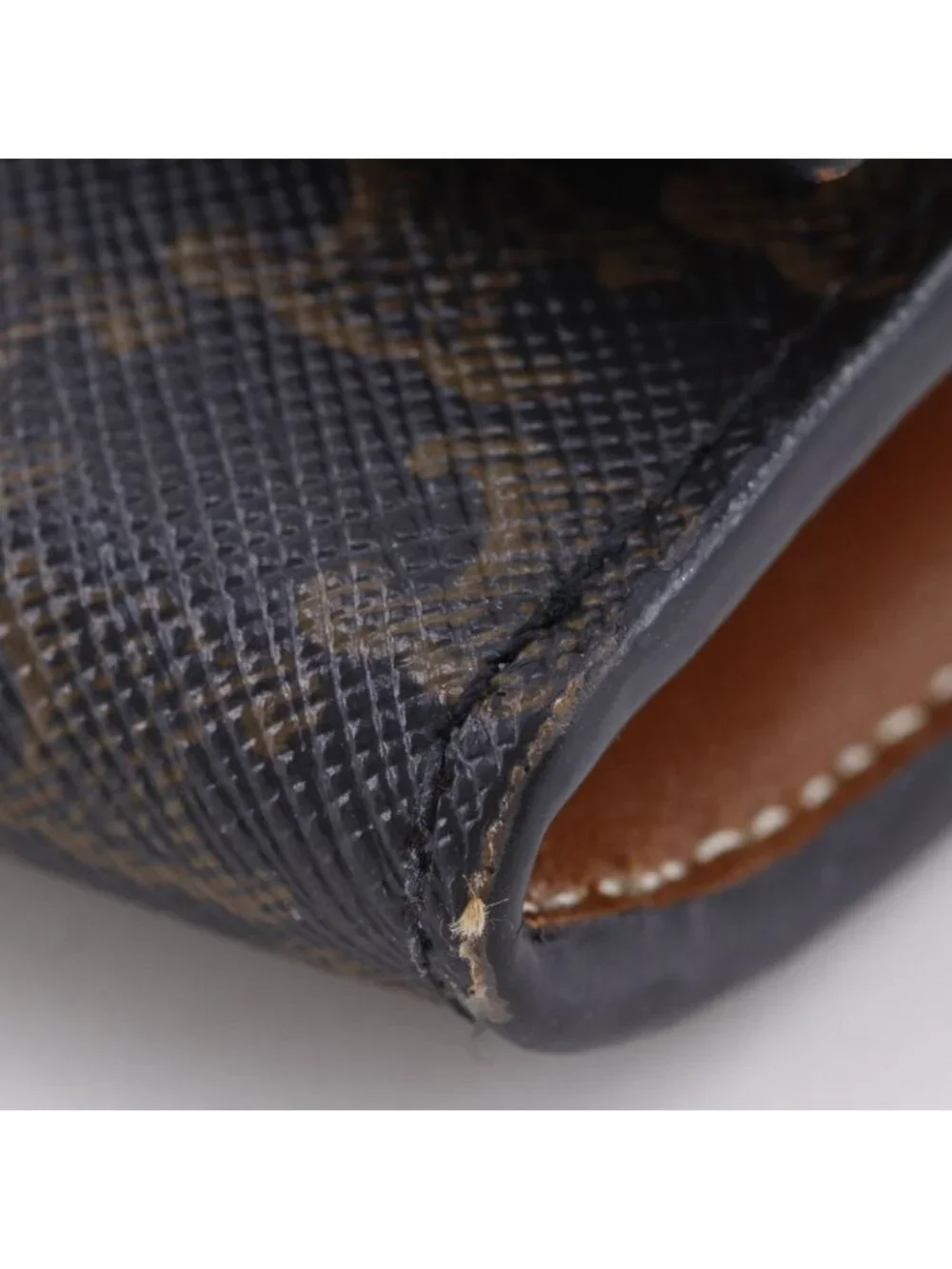 Celine Triomphe Large Flap Wallet Tan Black